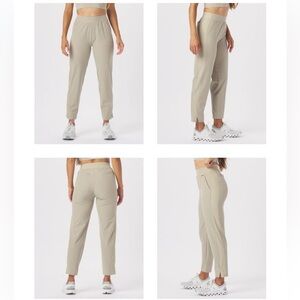 NWT Glyder Women's Balanced Life 7/8 Trouser Light Beige Ankle Pants